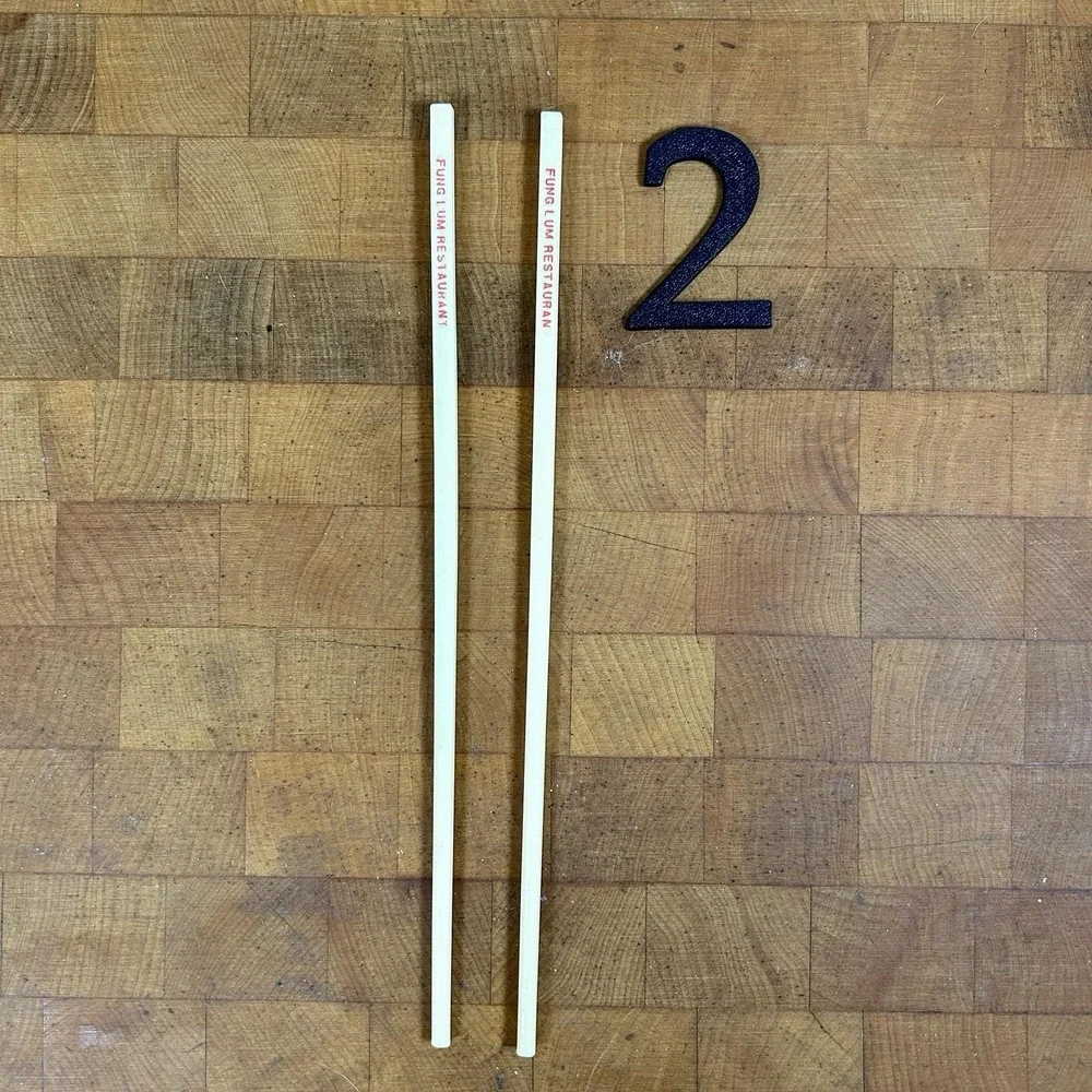 Fung Lum Restaurant California Chinese Chopsticks Vintage Memorabilia